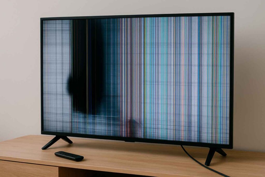 Tipos de rayas a la pantalla de tu TV