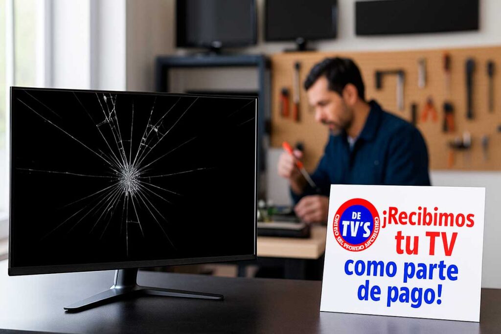 Una pantalla rota tiene arreglo