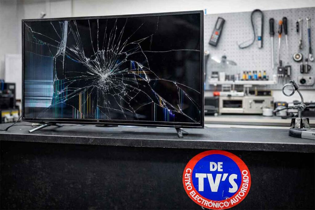 Recibir TV dañado en forma de pago