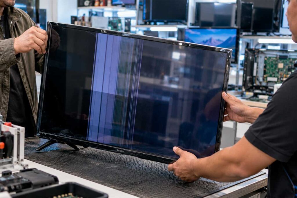 Qué hacer con un TV dañado